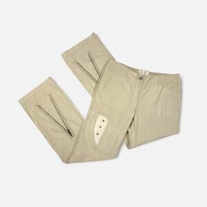 Archival rare Murphy & Nye Sailmakers vintage Italian utility tan cargo pants 33